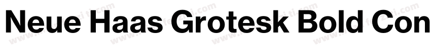 Neue Haas Grotesk Bold Condensed字体转换
